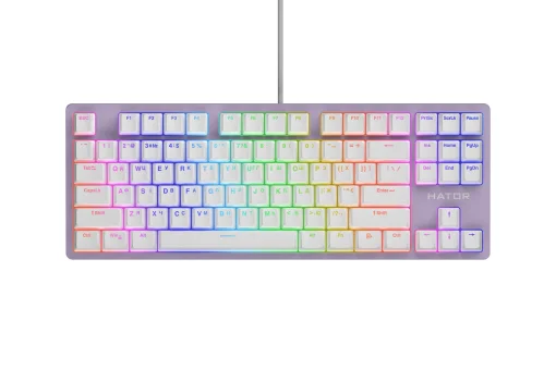 Клавіатура HATOR Rockfall 2 TKL Mecha Aurum Orange Switch Lilac (HTK-724)